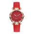 Korean Rhinestone Rose Gold Watch Female Belt Clock Watch